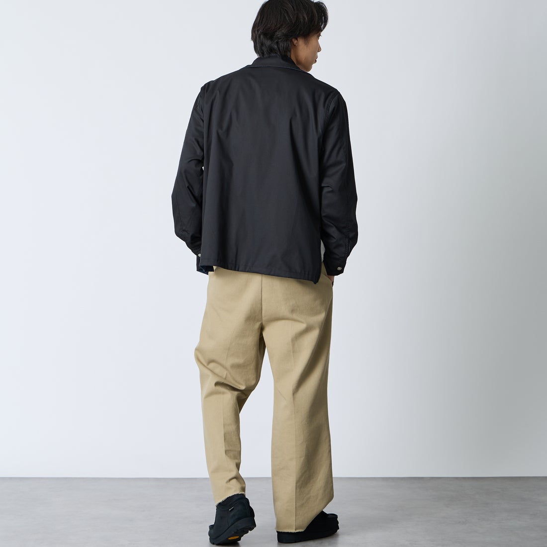 TAION [タイオン] ノンダウン リバーシブルベトナムジャケット [TAION-NDBS03JS] INDIGO DEN &&モデル身長：179cm 着用サイズ：L&&