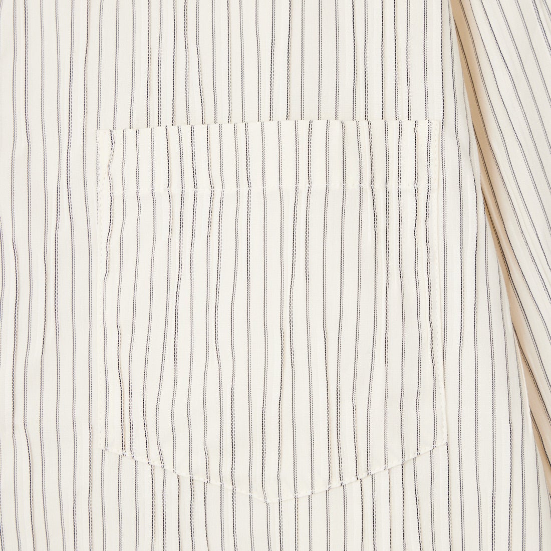SLICK [スリック] ピンストライプタックジャガード ドローストリングシャツ [5120223] 900 WHITE