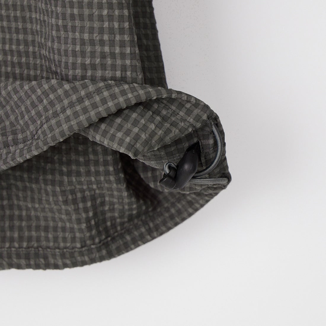 SLICK [スリック] シアサッカーギンガムチェック ドローストリングシャツ [5120224] 720 COAL B