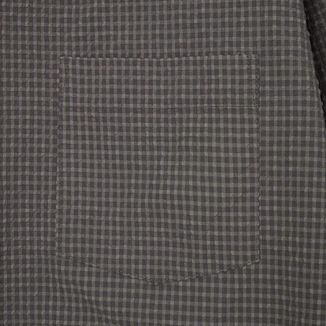 SLICK [スリック] シアサッカーギンガムチェック ドローストリングシャツ [5120224] 720 COAL B