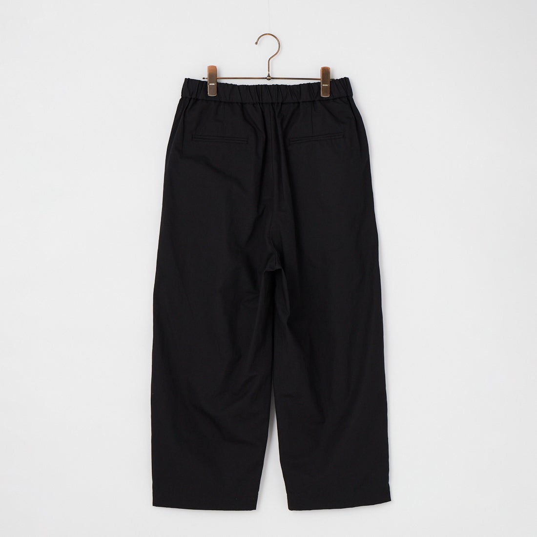 maison de soil [メゾンドソイル] コットンリネンダイウェザー 2タックテーパードイージーパンツ [GNMDS2501CLW] 9900 BLACK