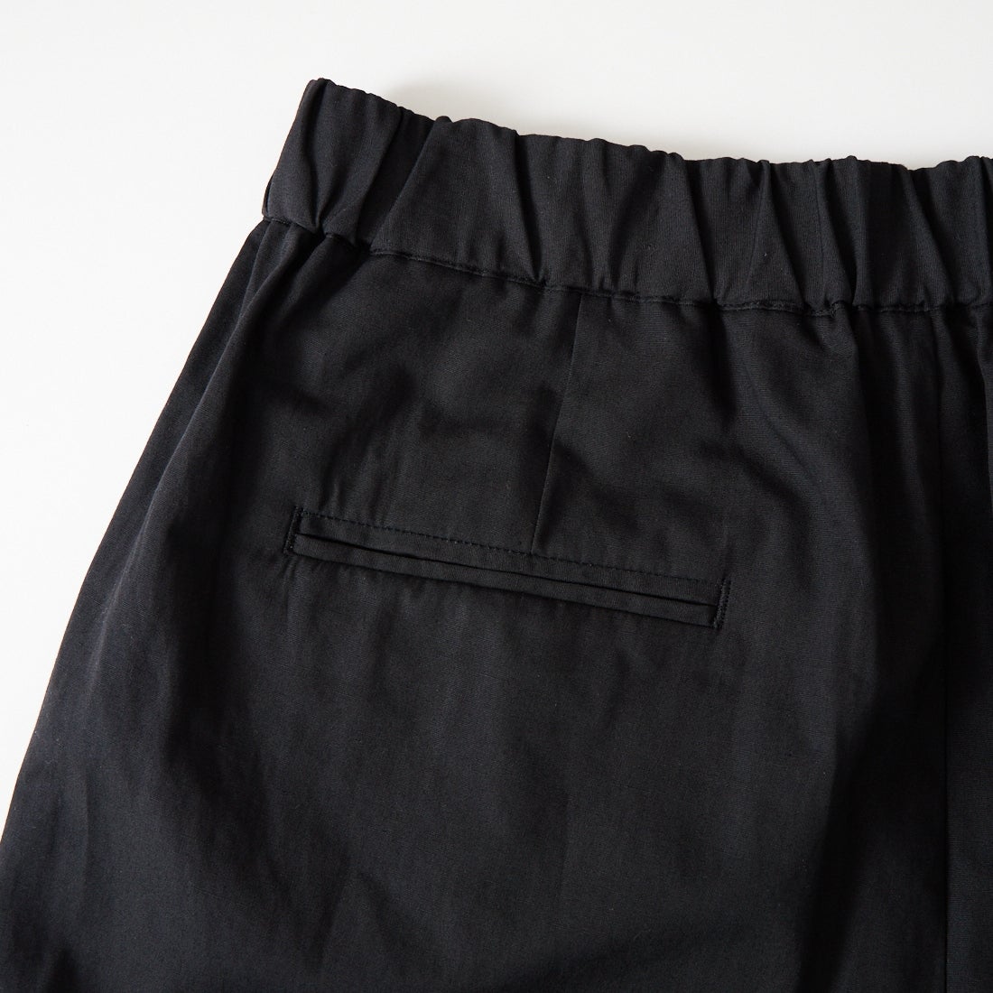 maison de soil [メゾンドソイル] コットンリネンダイウェザー 2タックテーパードイージーパンツ [GNMDS2501CLW] 9900 BLACK