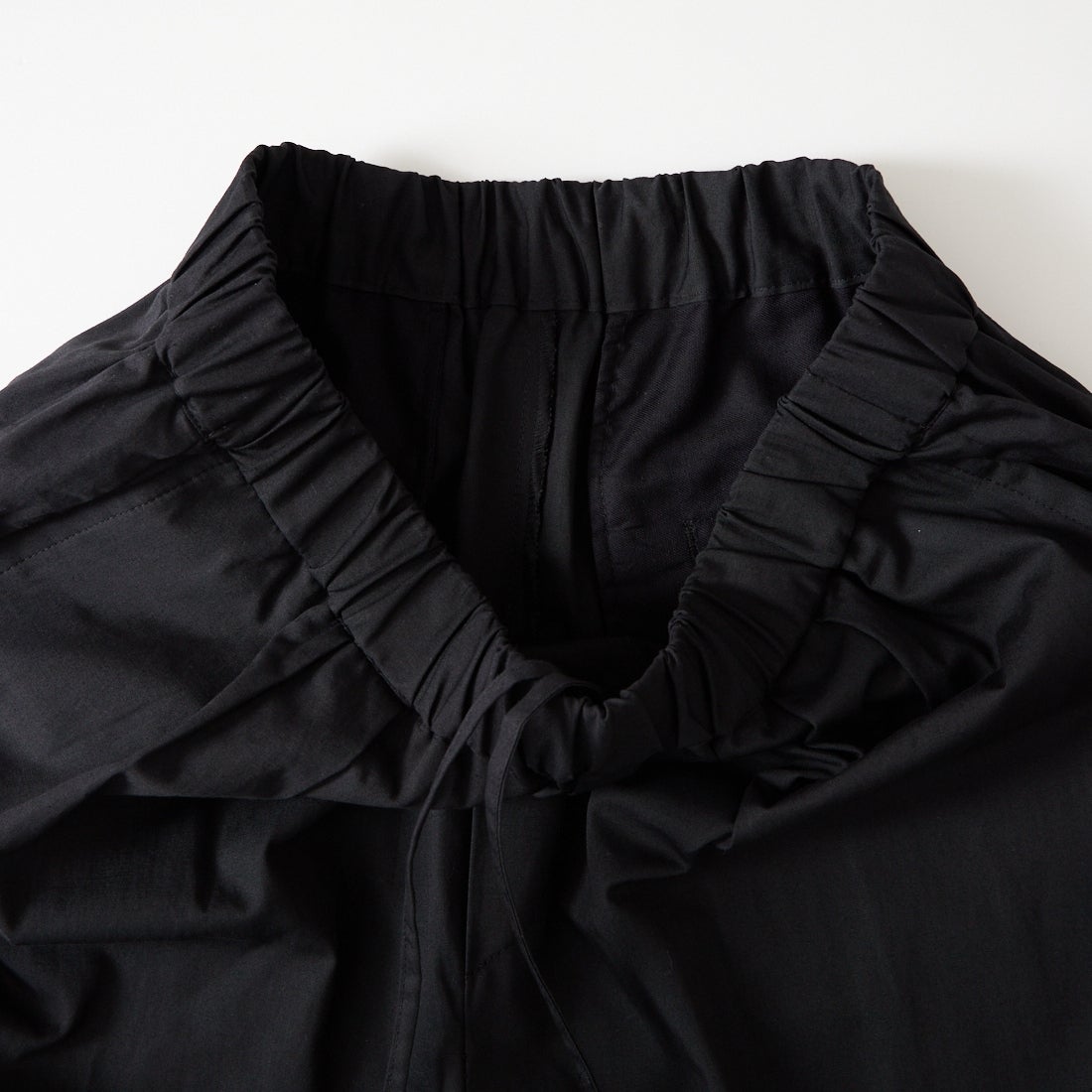 maison de soil [メゾンドソイル] コットンリネンダイウェザー 2タックテーパードイージーパンツ [GNMDS2501CLW] 9900 BLACK