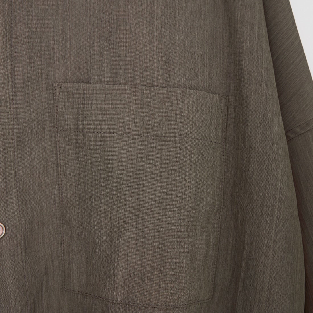 SLICK [スリック] リネンライク ドルトンスリーブバンドカラーシャツ [5120228] 500 BROWN