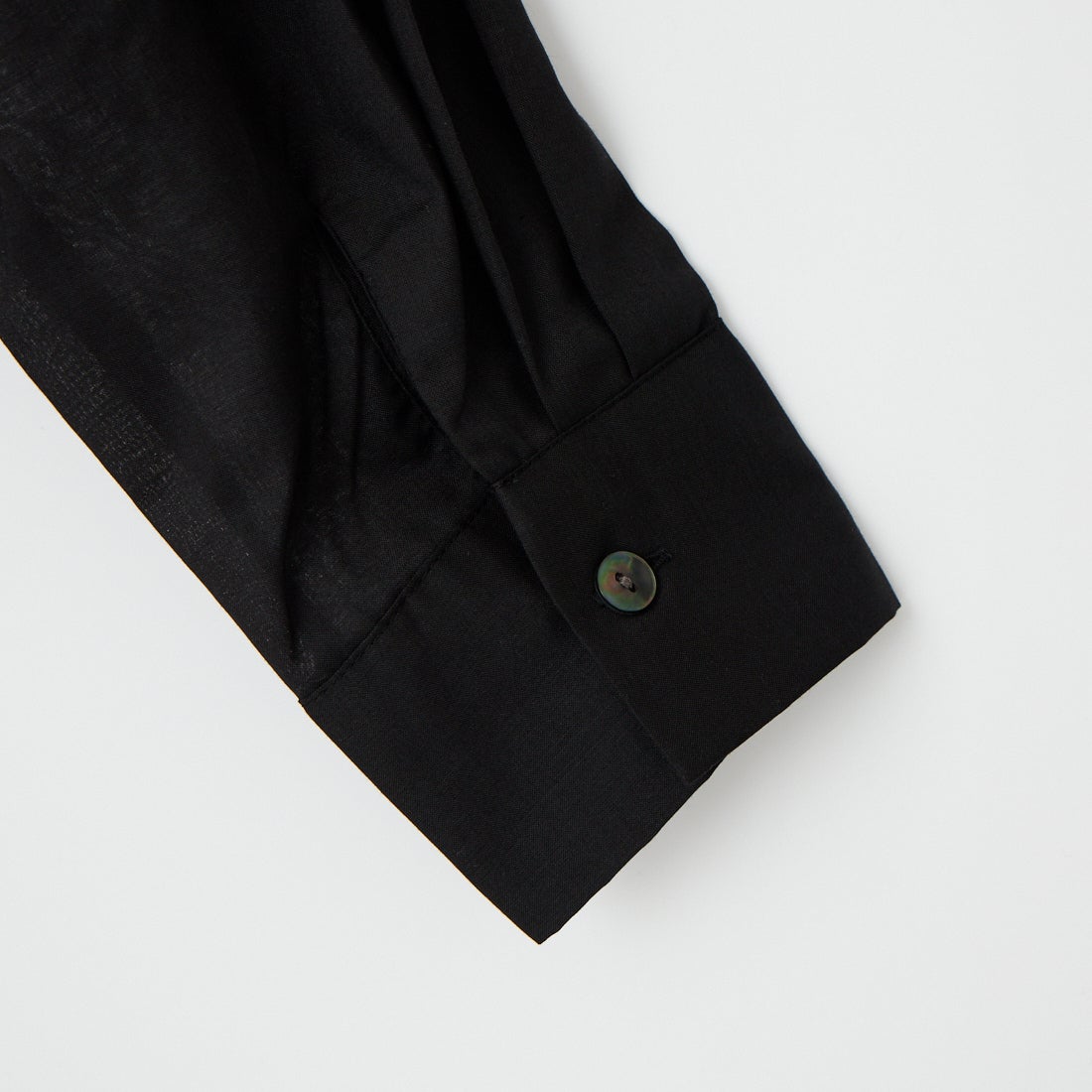 mizuiro ind [ミズイロインド] T/Cシアーワイドシャツ [1-230162] 99 BLACK