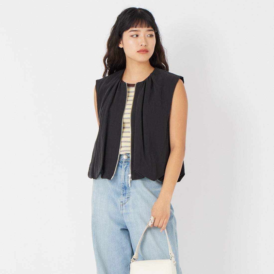 CHIGNON [シニヨン] ダブルジップバルーンジレ [4261-025MK]