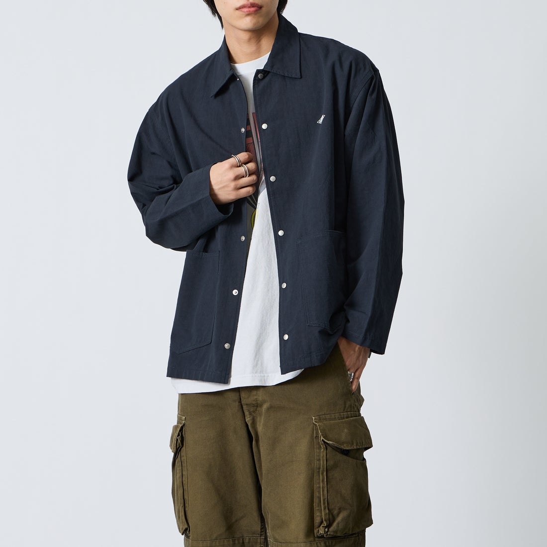NAVY&&モデル身長：179cm 着用サイズ：42&&