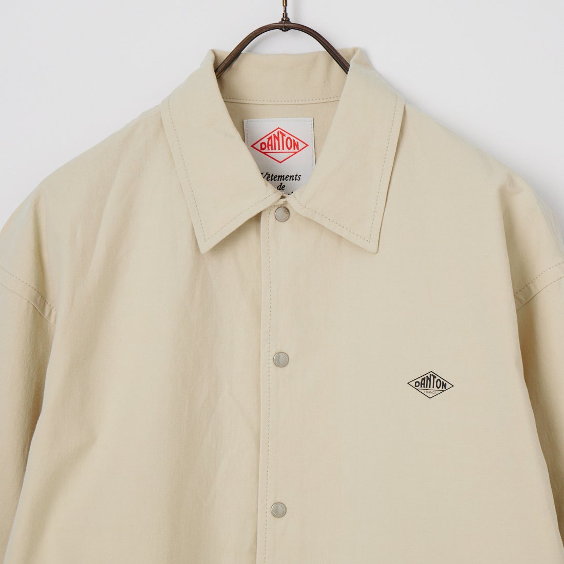 DANTON [ダントン] コットンリネンカバーオールシャツ [DT-B0240WCL] LT.BEIGE