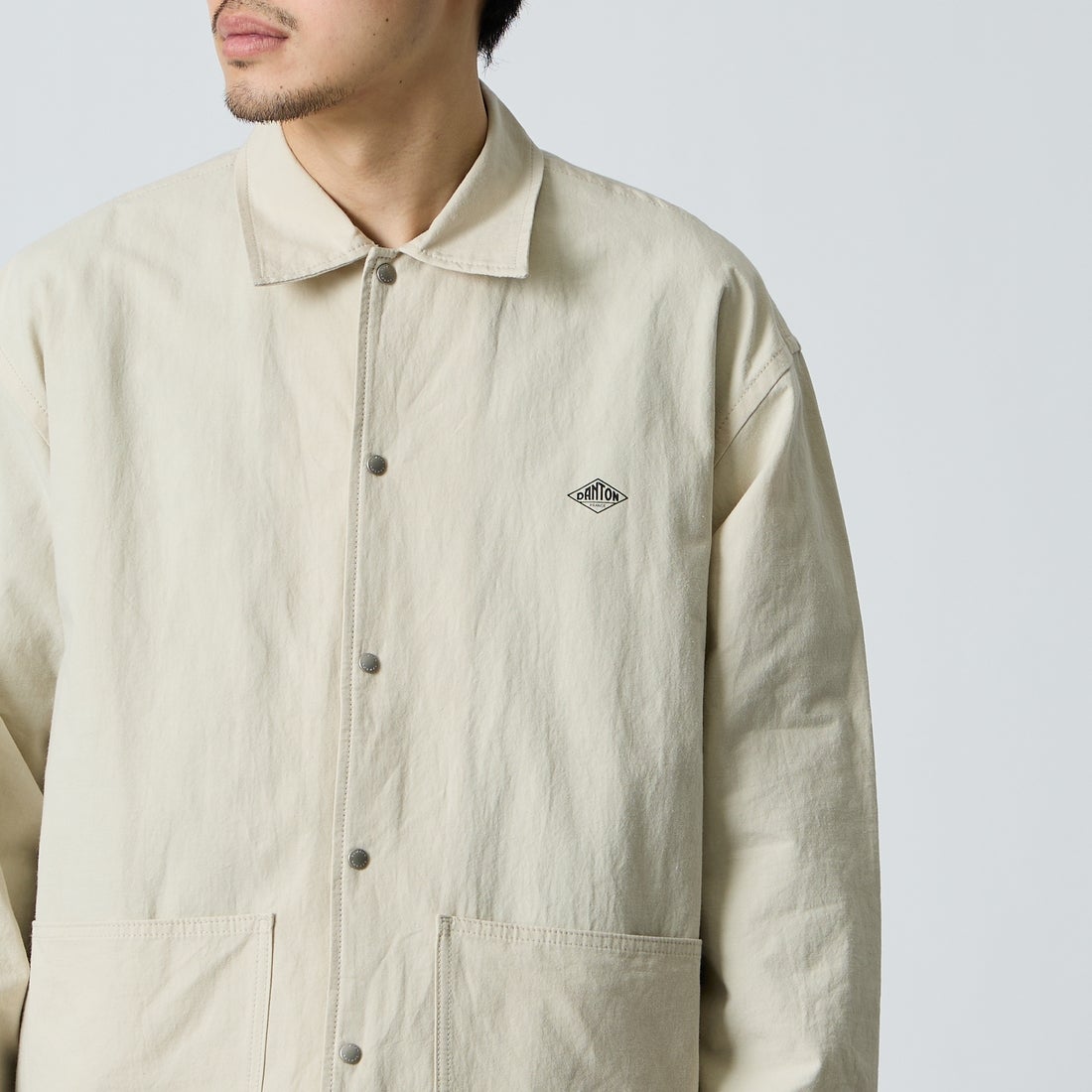 DANTON [ダントン] コットンリネンカバーオールシャツ [DT-B0240WCL] LT.BEIGE
