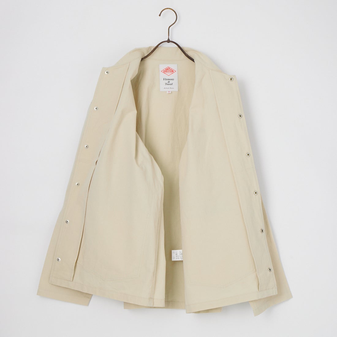 DANTON [ダントン] コットンリネンカバーオールシャツ [DT-B0240WCL] LT.BEIGE