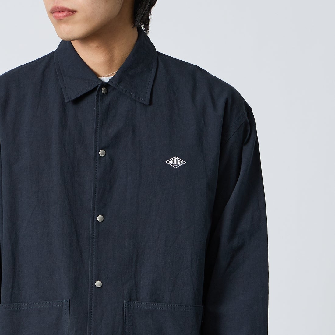 DANTON [ダントン] コットンリネンカバーオールシャツ [DT-B0240WCL] NAVY