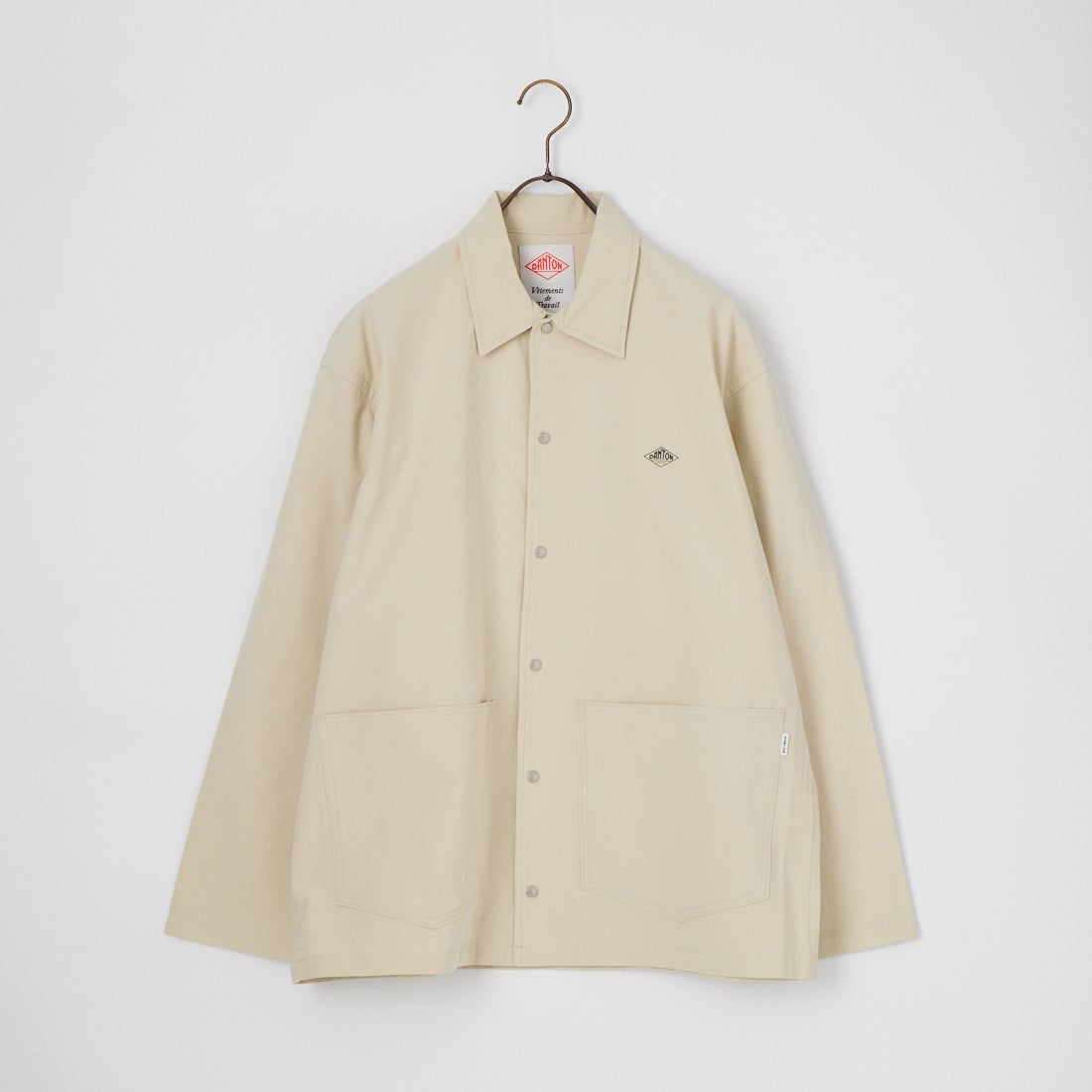 DANTON [ダントン] コットンリネンカバーオールシャツ [DT-B0240WCL] LT.BEIGE