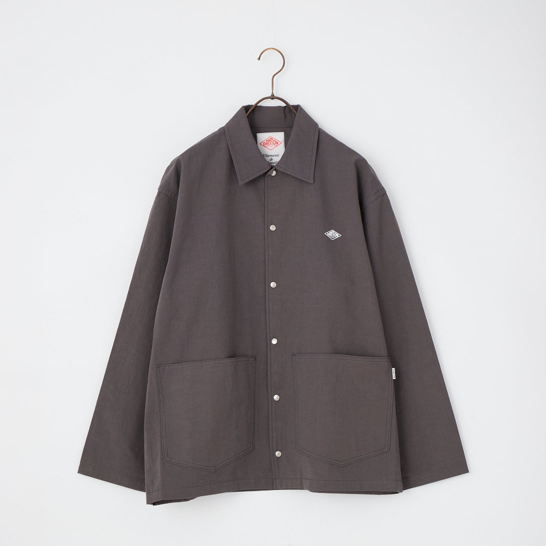 DANTON [ダントン] コットンリネンカバーオールシャツ [DT-B0240WCL] CHARCOAL