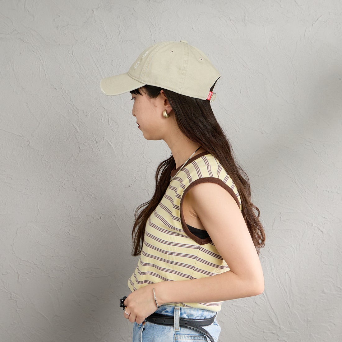 MANHATTAN PORTAGE [マンハッタンポーテージ] ダメージ6パネルキャップ [MP387-26S00] 006 BEIGE