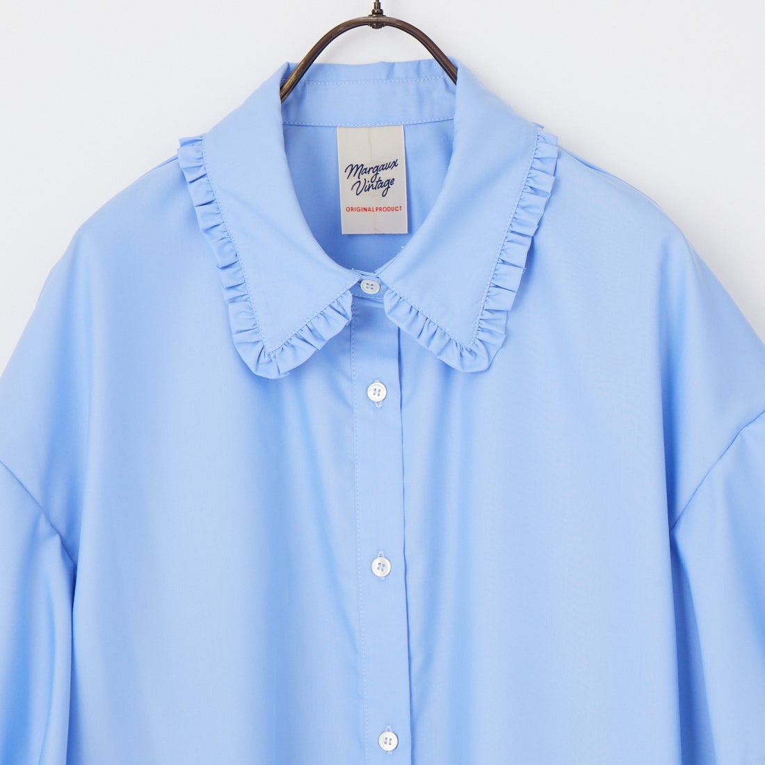 Margaux vintage [マルゴーヴィンテージ] バルーンスリーブブラウス [MG-BL-26008-S] SAX