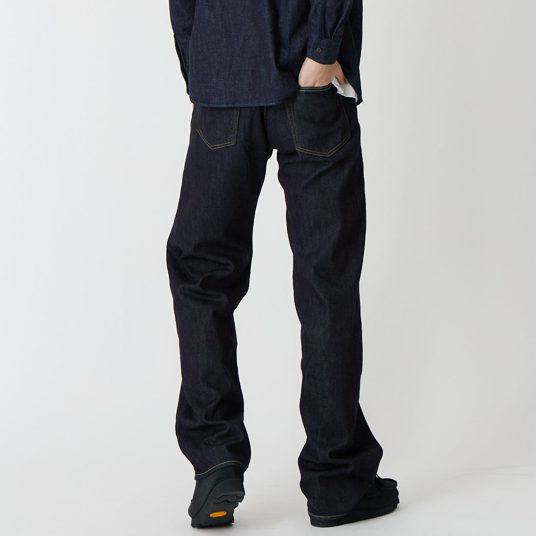 MOMOTARO JEANS [モモタロウ ジーンズ] 400 11ozワイドデニムパンツ [MXJE1506] ID &&モデル身長：179cm 着用サイズ：28&&