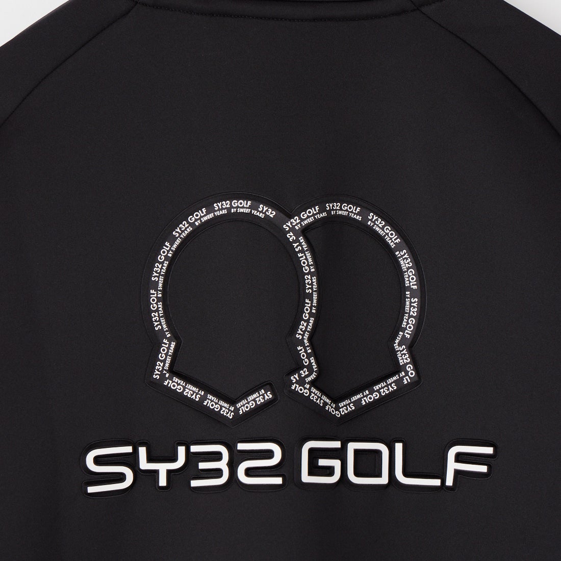 SY32 GOLF [エスワイサーティトゥ ゴルフ] ダブルニットエンボストラックジャケット [SYG-26S1-07] BLACK