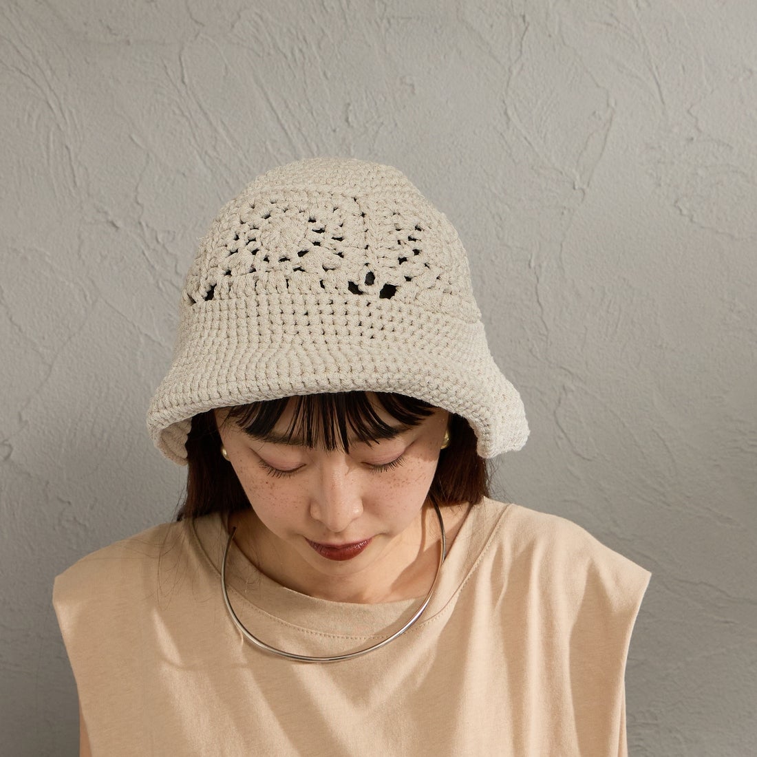 HALO COMMODITY [ハロ コモディティー] ペタルニットハット [H261-603] ECRU