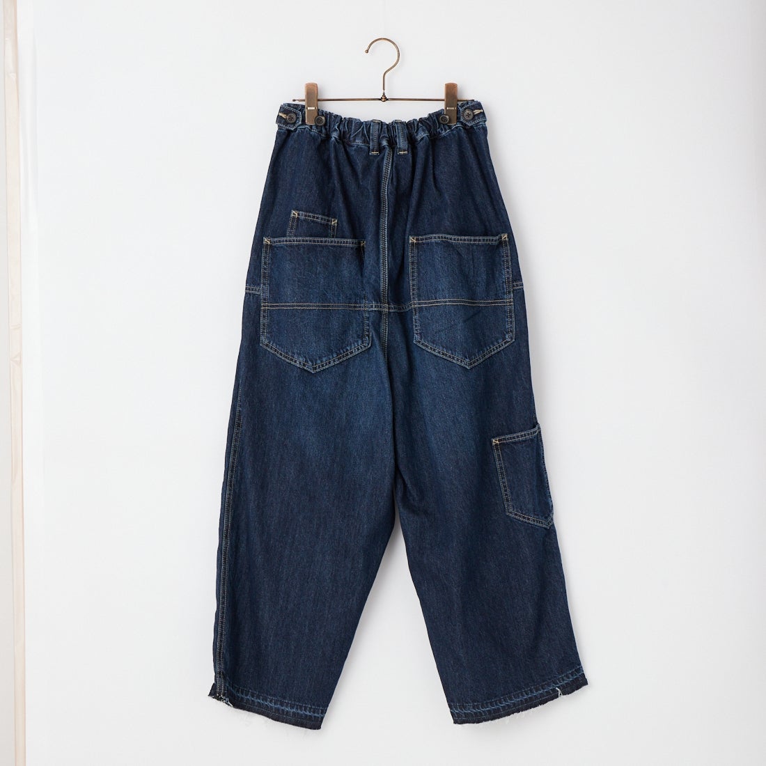 tumugu: [ツムグ] 9ozデニム/ヒッコリーストライプ フル丈パンツ [TB26110] 795 INDIGO