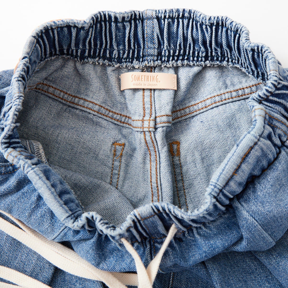 SOMETHING [サムシング] ドローストリングバルーンワイドパンツ [SA1108] 94 L.BLUE