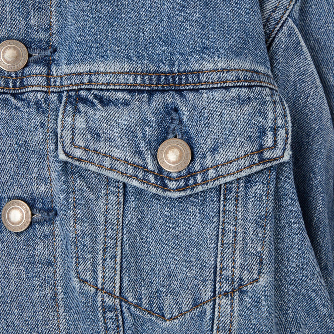 SOMETHING [サムシング] パワーショルダーデニムジャケット [SAT008] 94 L.BLUE