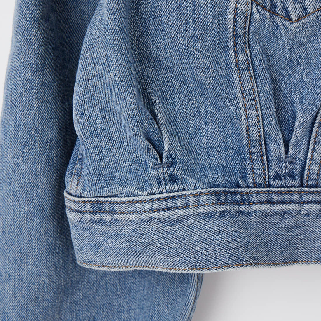 SOMETHING [サムシング] パワーショルダーデニムジャケット [SAT008] 94 L.BLUE