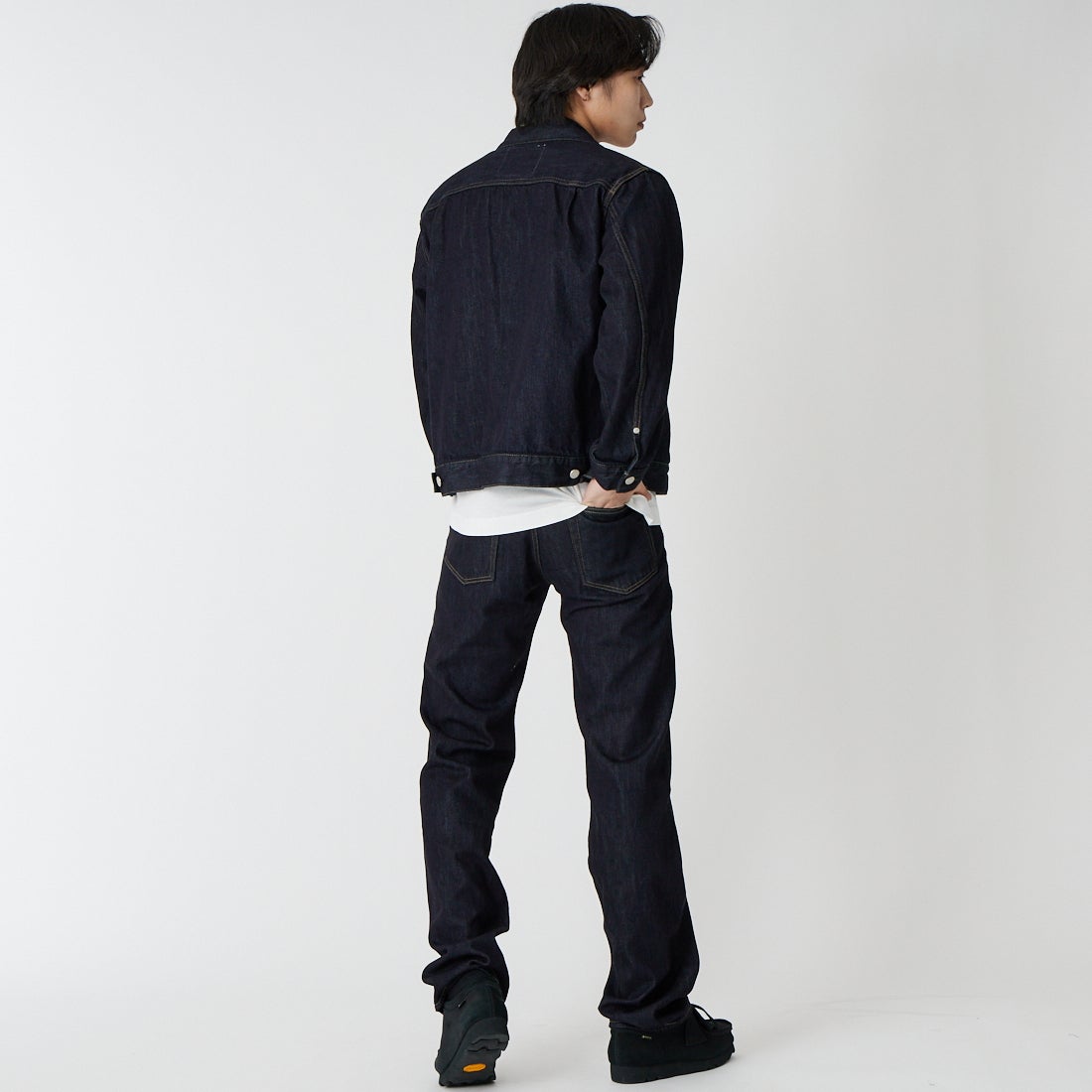 MOMOTARO JEANS [モモタロウ ジーンズ] 100 11ozストレートデニムパンツ [MXJE1405] ID &&モデル身長：179cm 着用サイズ：28&&