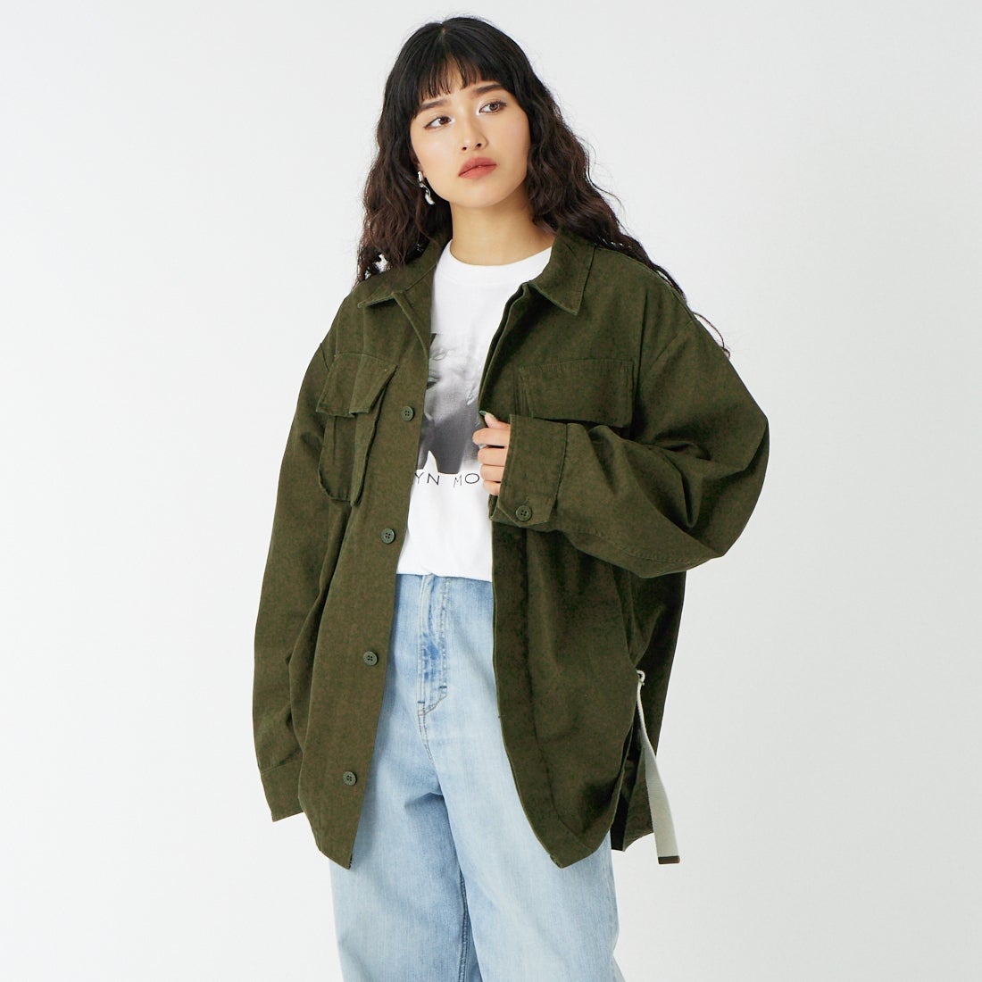 KHA&&モデル身長：162cm 着用サイズ：F&&