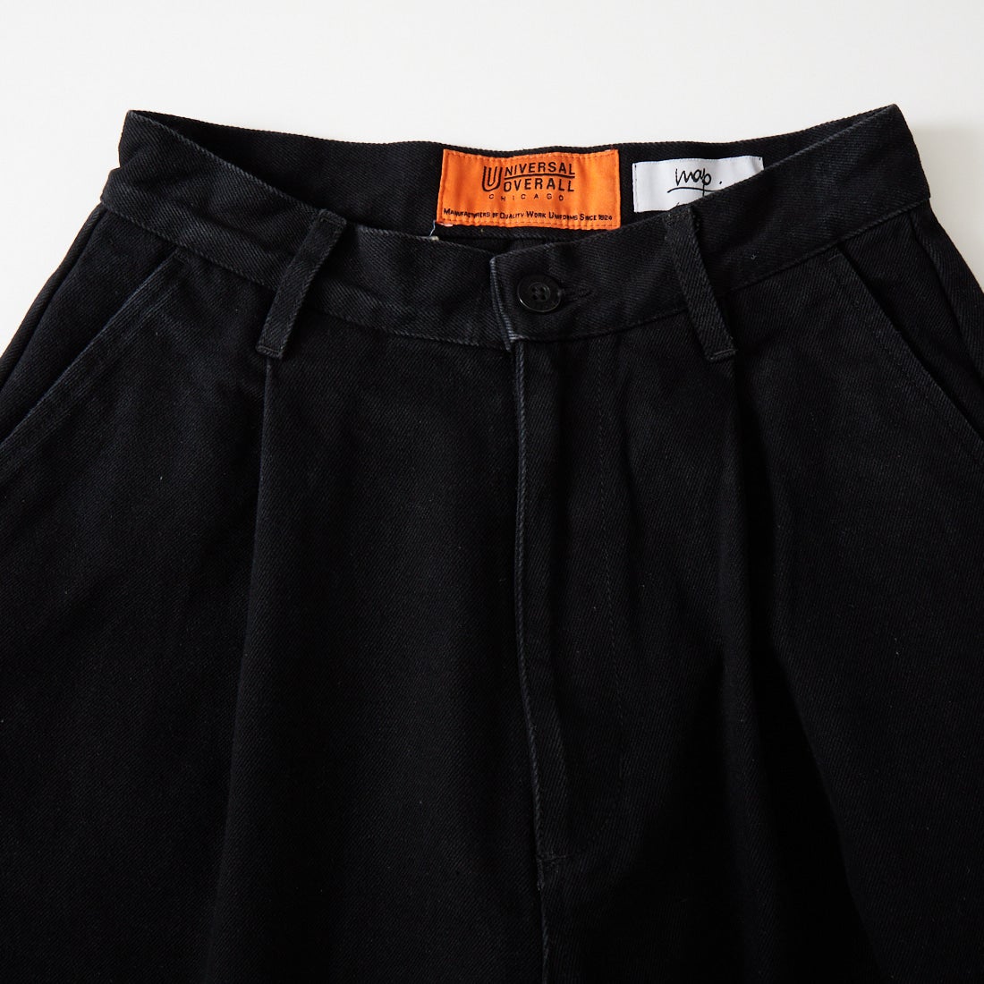 UNIVERSAL OVERALL [ユニバーサルオーバーオール] タックワイドデニムパンツ [UO2512600OC] BLK