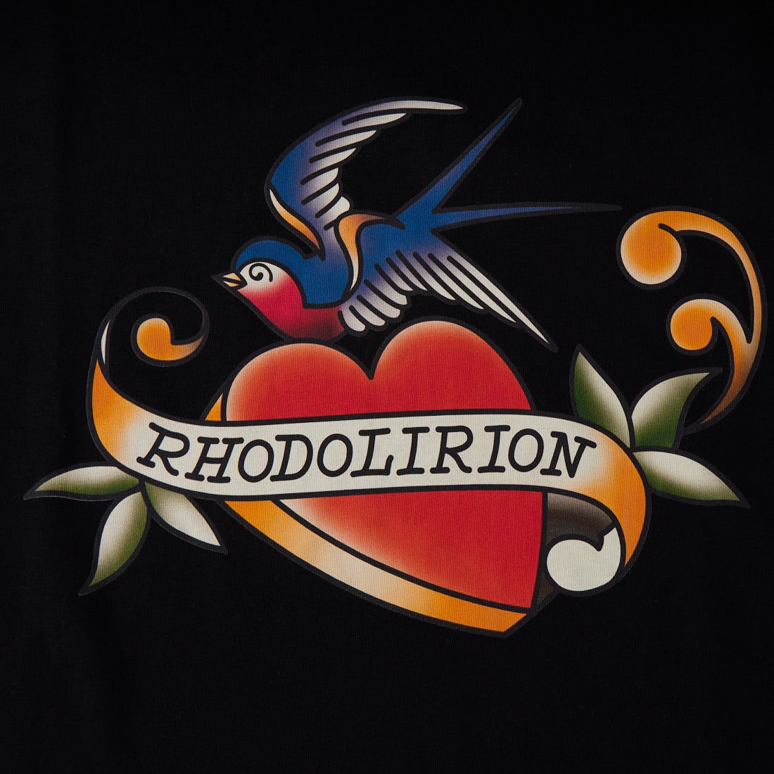 RhodolirioN [ロドリリオン] プリントタトゥーTシャツ [SW1056] B BLACK