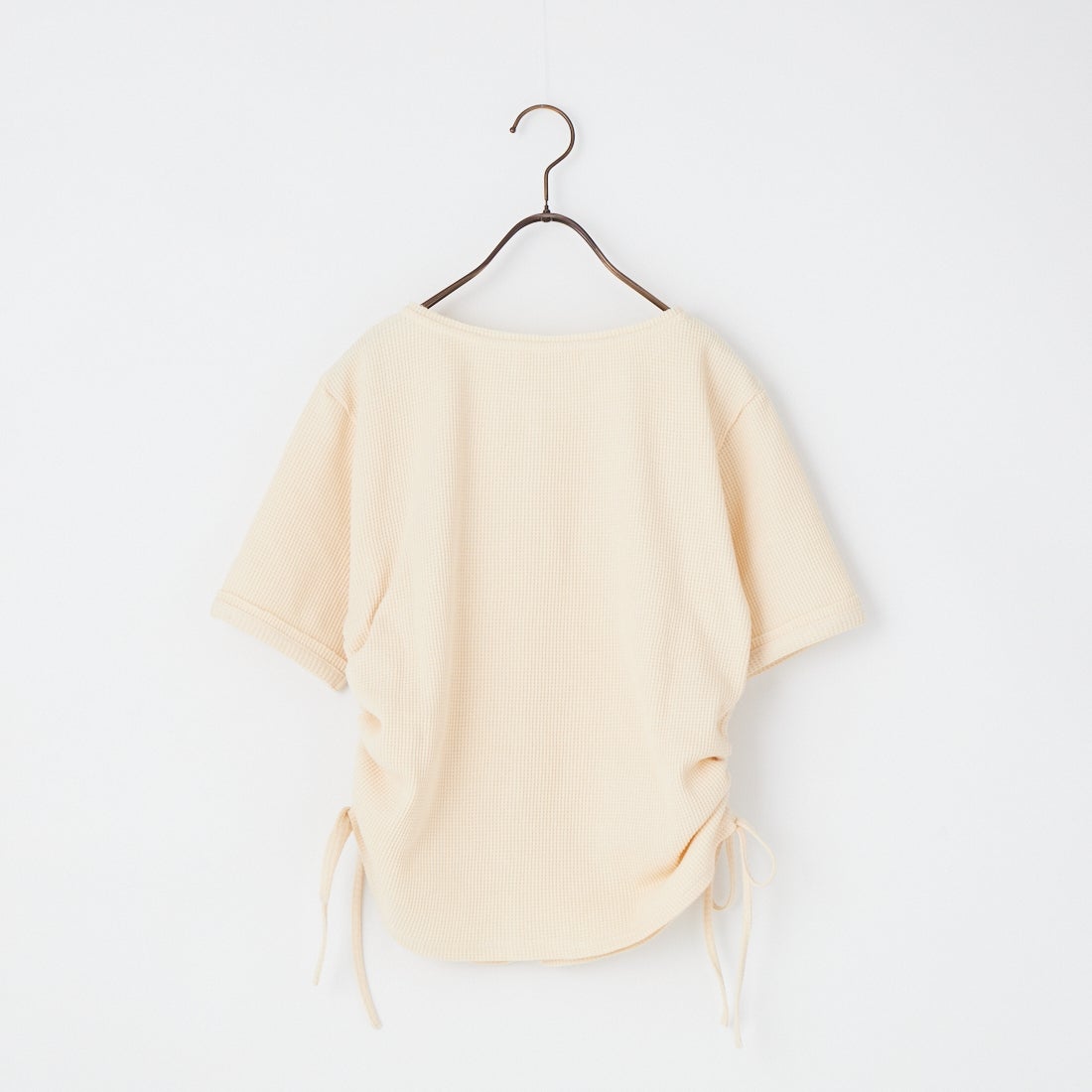 +81 BRANCA [ハチイチブランカ] ワッフルショートスリーブカーディガン [81B-26SS-CS07] OFF WHITE