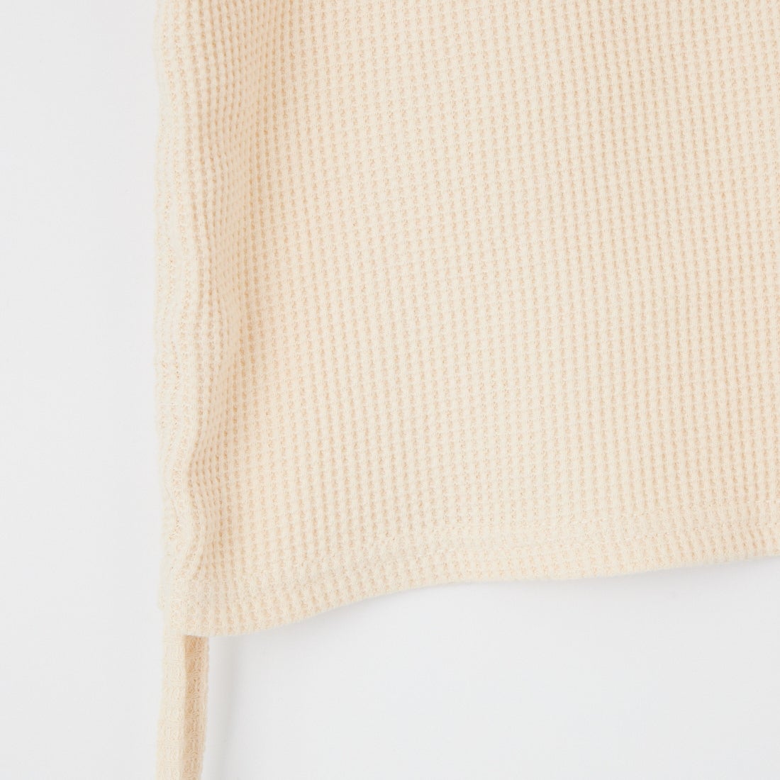 +81 BRANCA [ハチイチブランカ] ワッフルショートスリーブカーディガン [81B-26SS-CS07] OFF WHITE