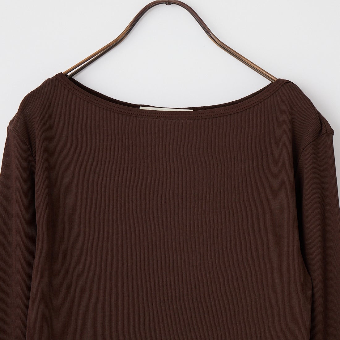 THE SHINZONE [ザ シンゾーン] シアーリブロングスリーブTシャツ [26SMSCU07] 48 BROWN