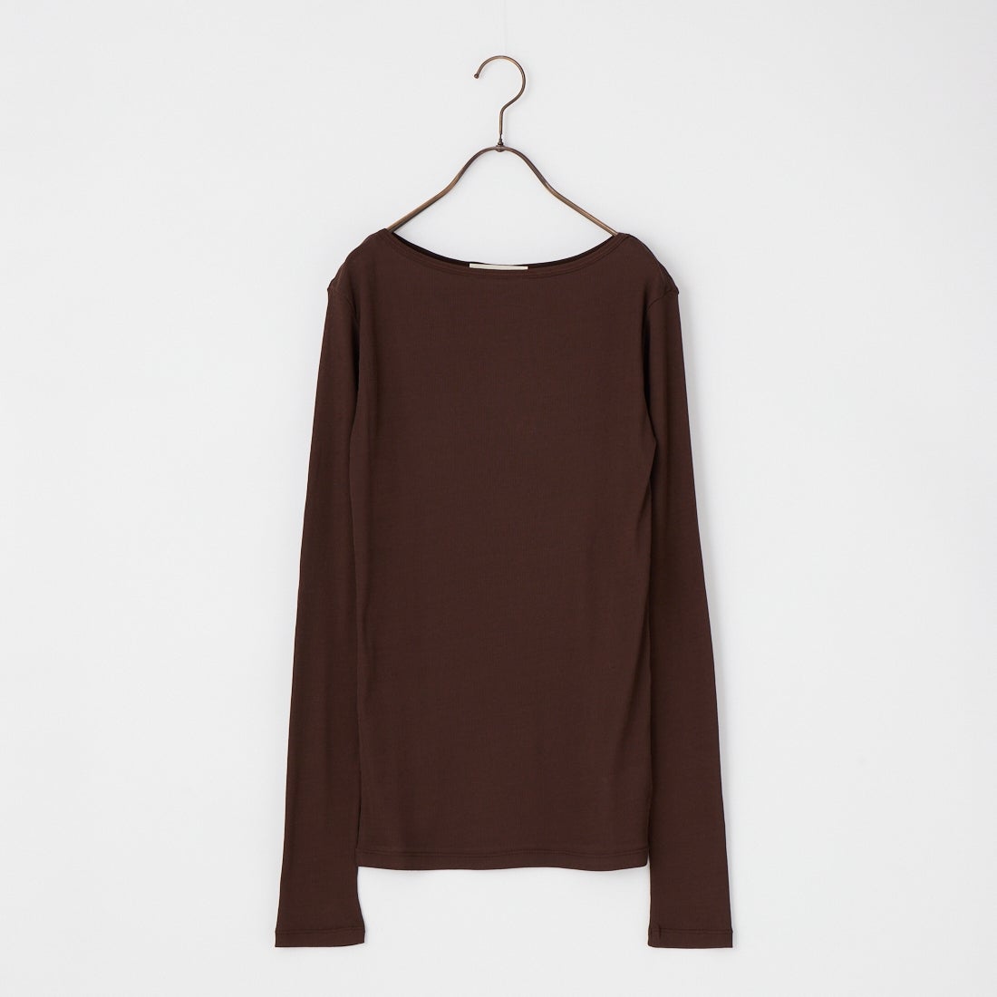THE SHINZONE [ザ シンゾーン] シアーリブロングスリーブTシャツ [26SMSCU07] 48 BROWN