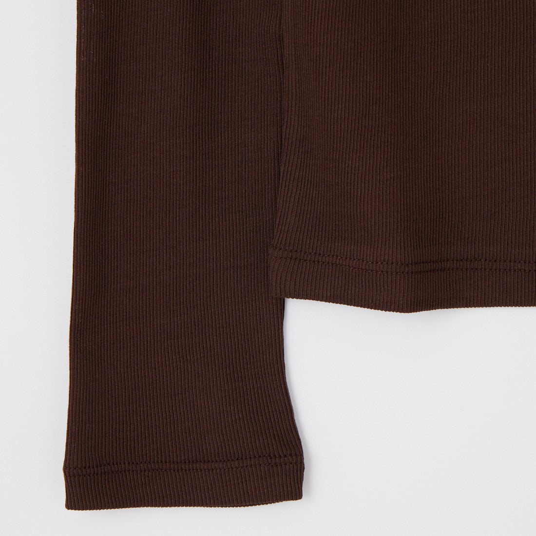 THE SHINZONE [ザ シンゾーン] シアーリブロングスリーブTシャツ [26SMSCU07] 48 BROWN