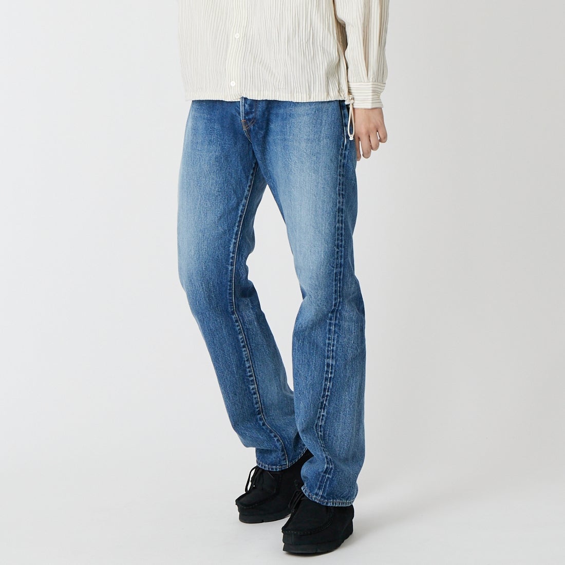 MID DK.BLU&&モデル身長：179cm 着用サイズ：34&&