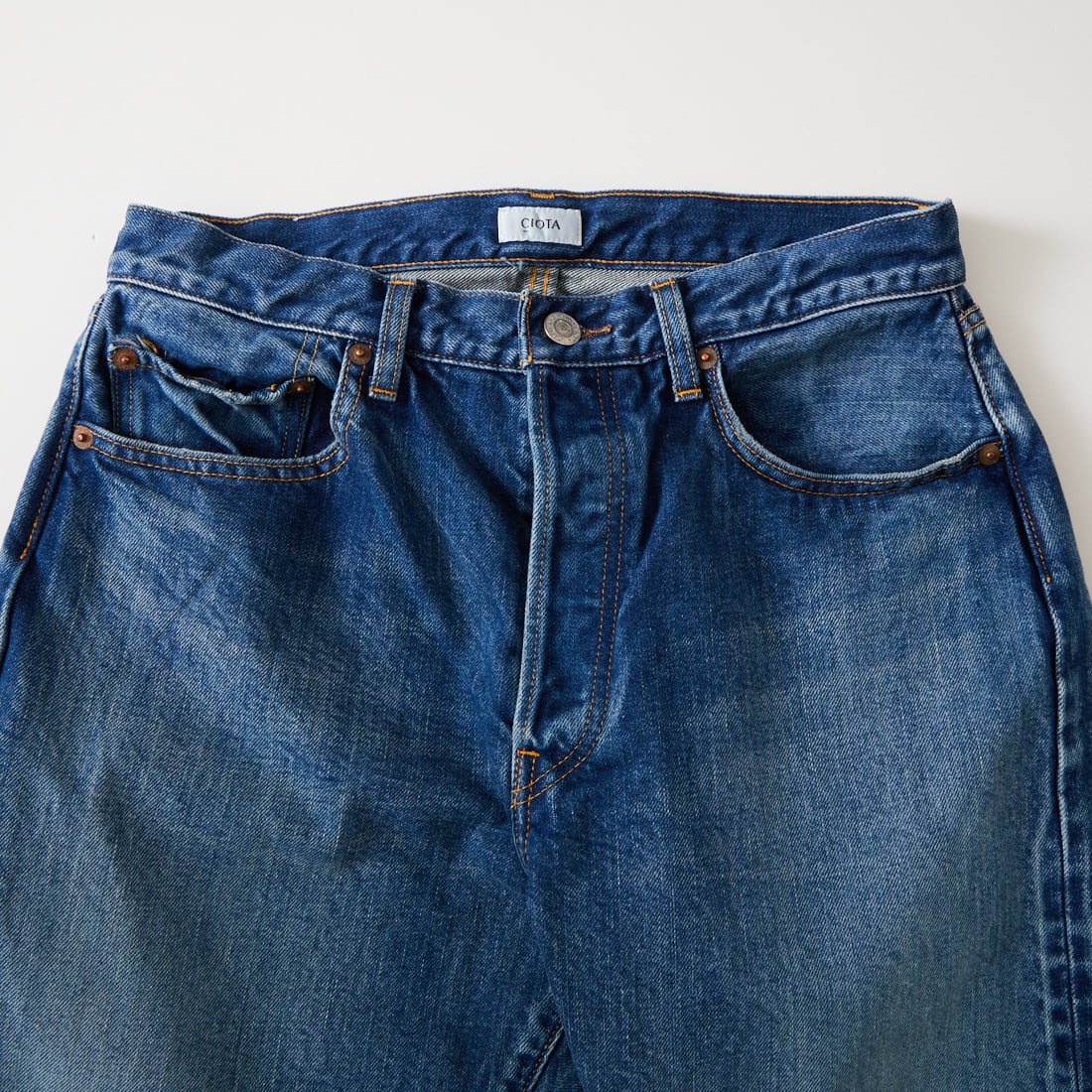 CIOTA [シオタ] STRAIGHT 5POCKETS PANTS REAL INDIGO [PTLM-21STB-NIMDBL-D] MID DK.BLU