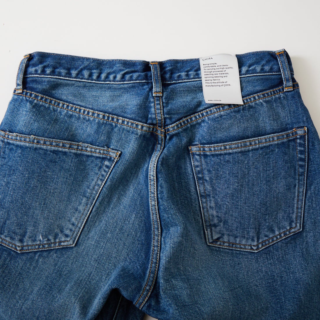 CIOTA [シオタ] STRAIGHT 5POCKETS PANTS REAL INDIGO [PTLM-21STB