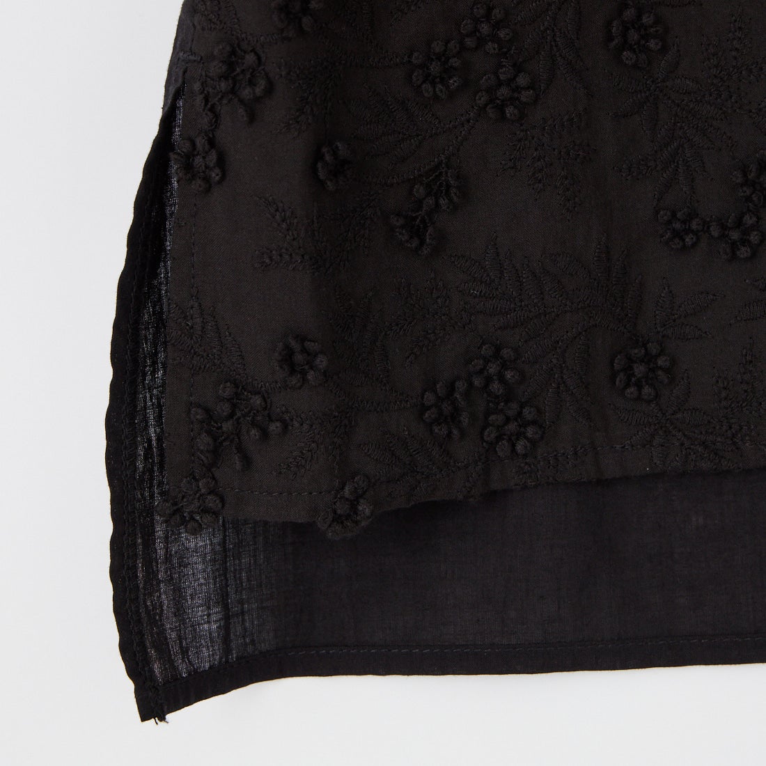 MARMARMAR [マーマーマー] スタンドカラーレースシャツ [1-830101] 99 BLACK