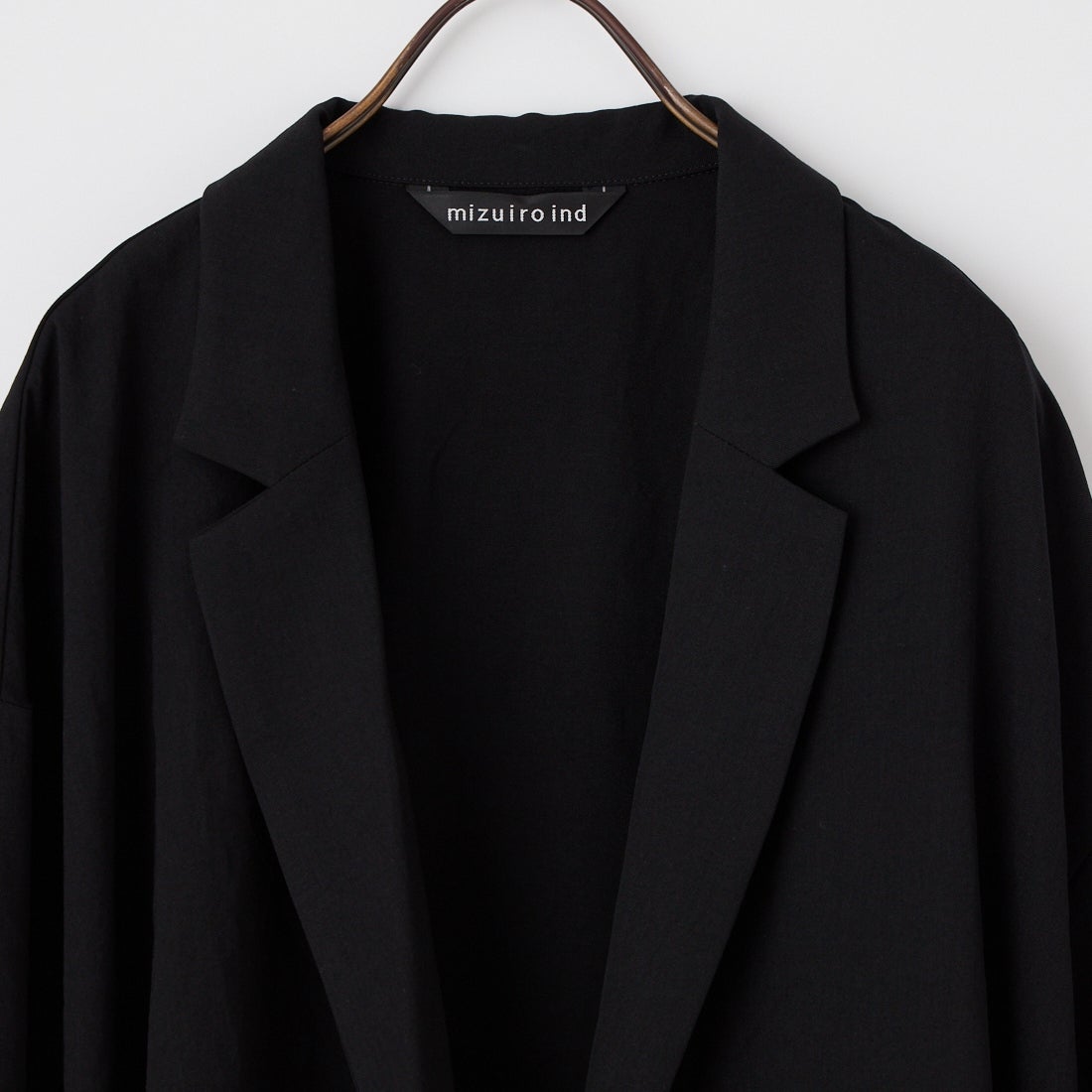 mizuiro ind [ミズイロインド] テーラードシャツジャケット [1-230170] 99 BLACK