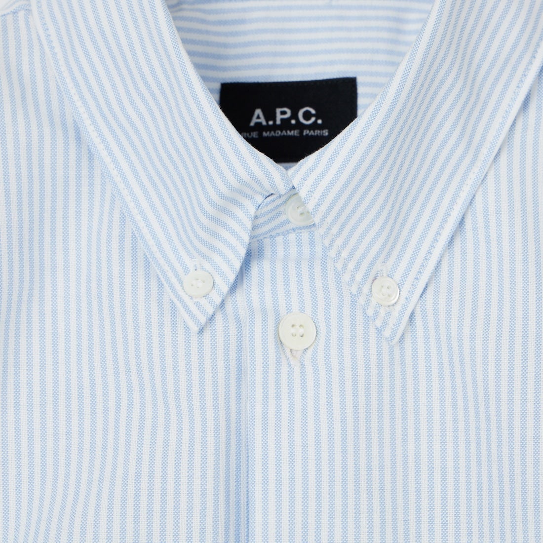 A.P.C. [アー・ペー・セー] ストライプシャツ [CHEMISE-SOPHIA] 33 BLEU