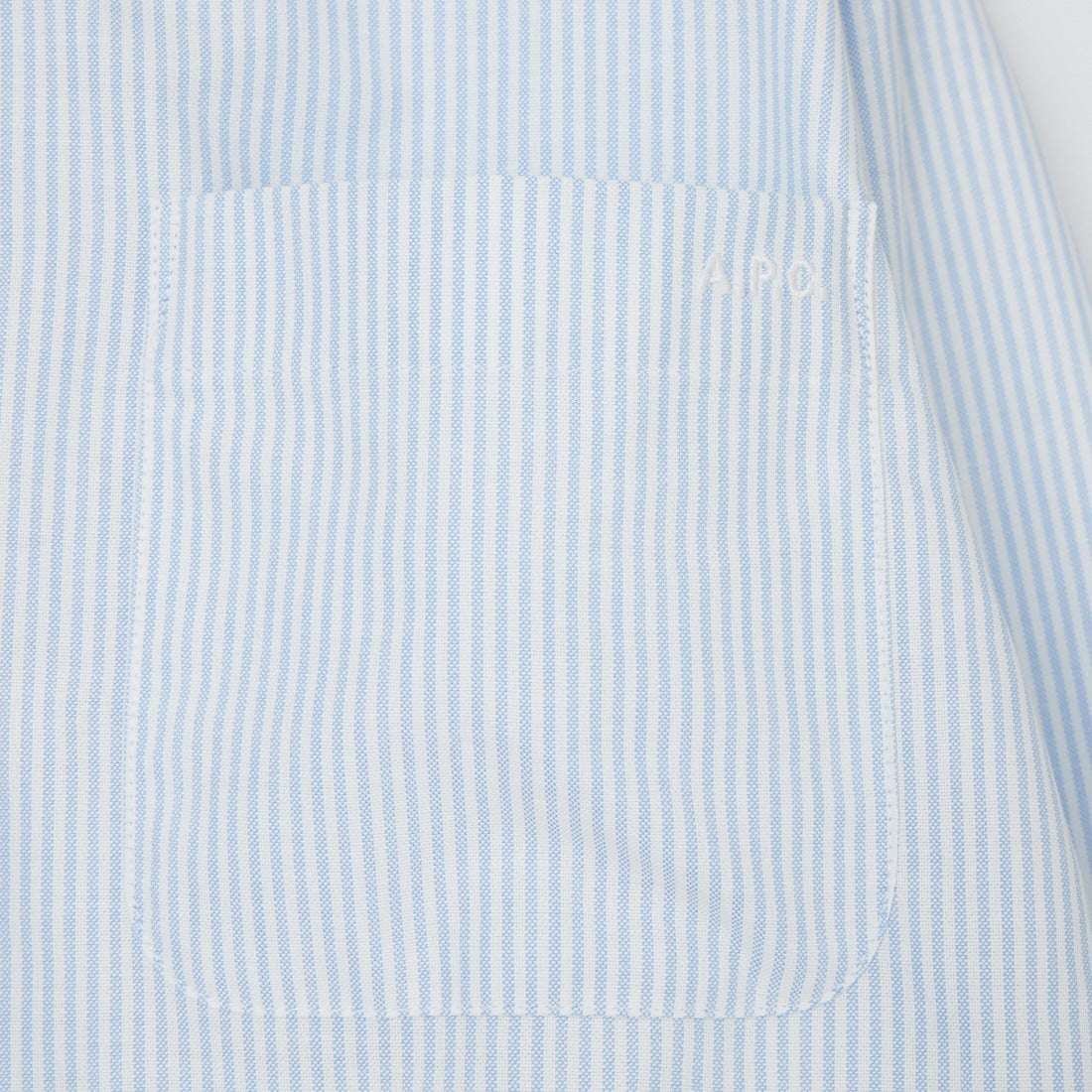 A.P.C. [アー・ペー・セー] ストライプシャツ [CHEMISE-SOPHIA] 33 BLEU
