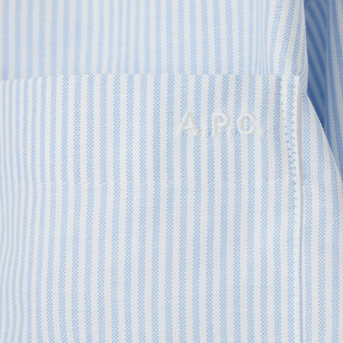 A.P.C. [アー・ペー・セー] ストライプシャツ [CHEMISE-SOPHIA] 33 BLEU