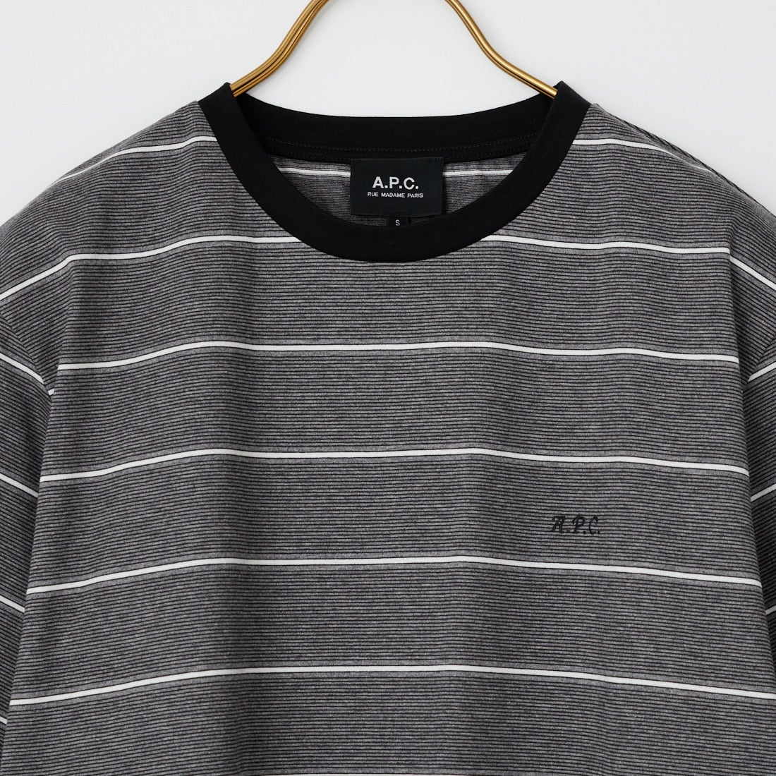 A.P.C. [アー・ペー・セー] トリコロールカラーボーダーTシャツ [T-SHIRT-COURAGE-F] 97 ANTHRAC
