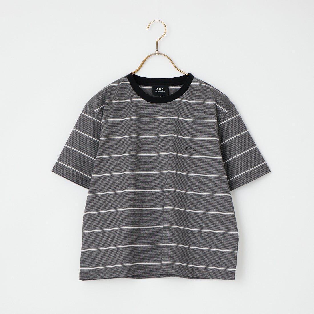 A.P.C. [アー・ペー・セー] トリコロールカラーボーダーTシャツ [T-SHIRT-COURAGE-F] 97 ANTHRAC