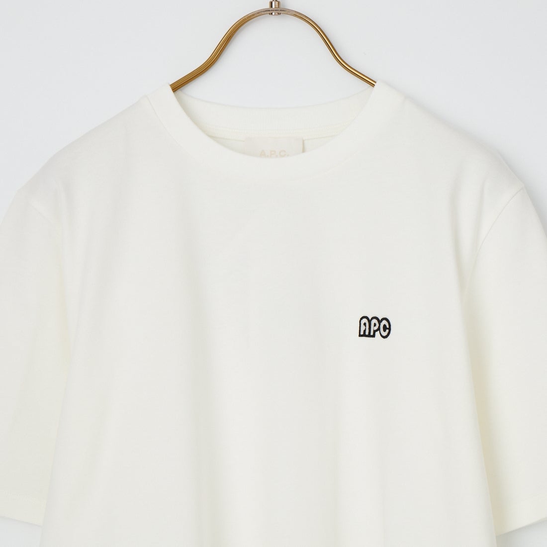 A.P.C. [アー・ペー・セー] ロゴパッチTシャツ [T-SHIRT-406PATCH-F] 90 BLANC