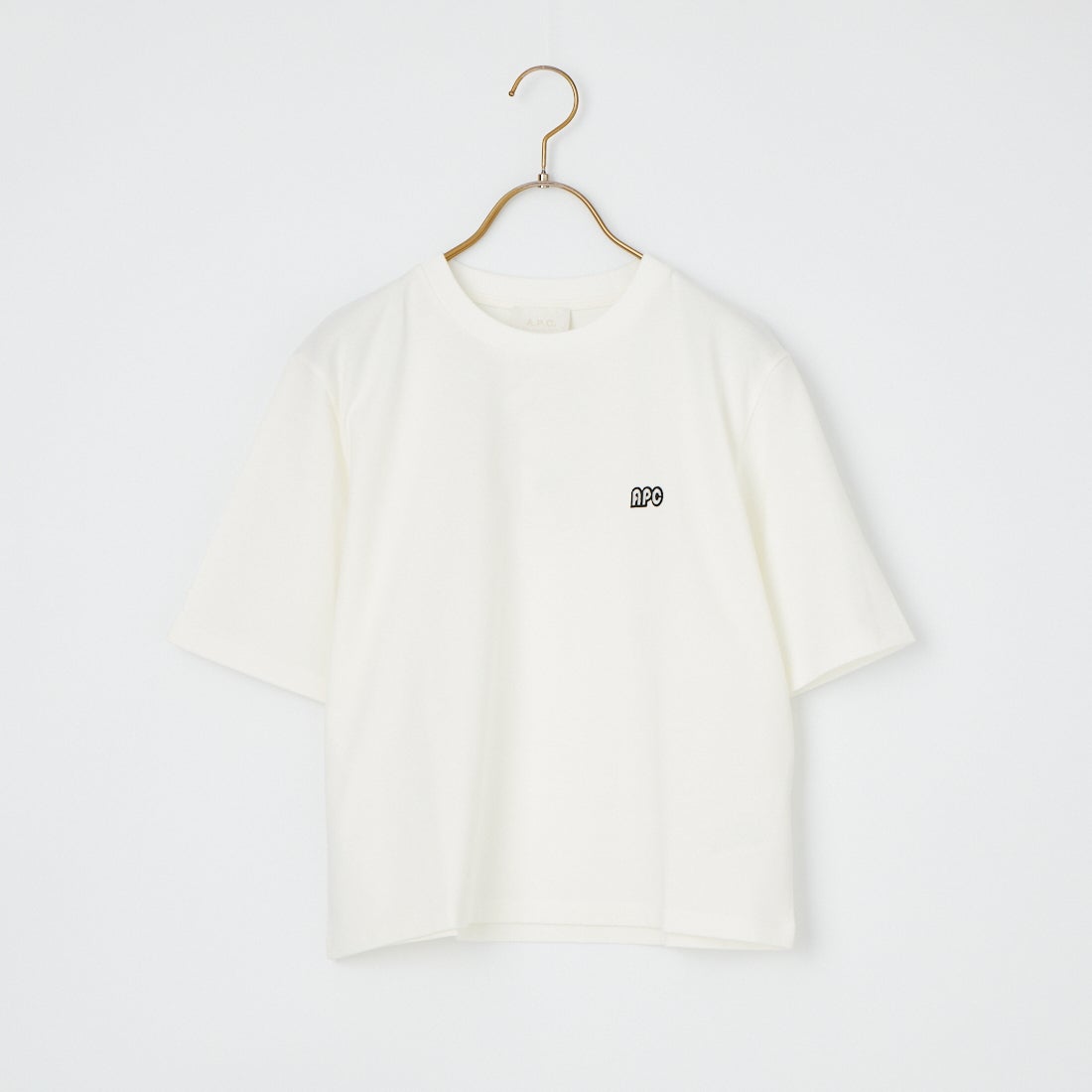 A.P.C. [アー・ペー・セー] ロゴパッチTシャツ [T-SHIRT-406PATCH-F] 90 BLANC