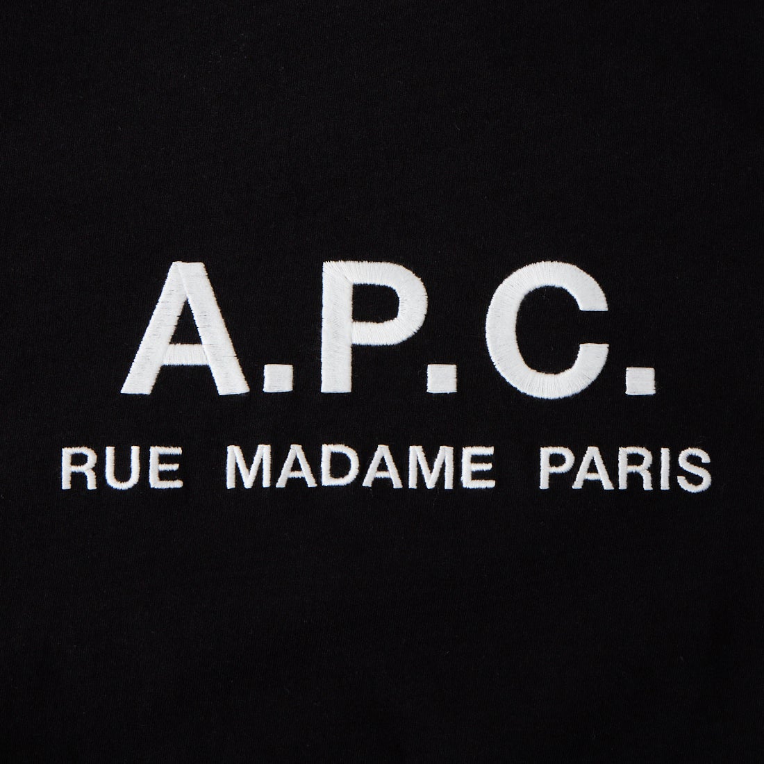 A.P.C. [アー・ペー・セー] APCロゴTシャツ [T-SHIRT-RUE-MADAME-H] 99 NOIR