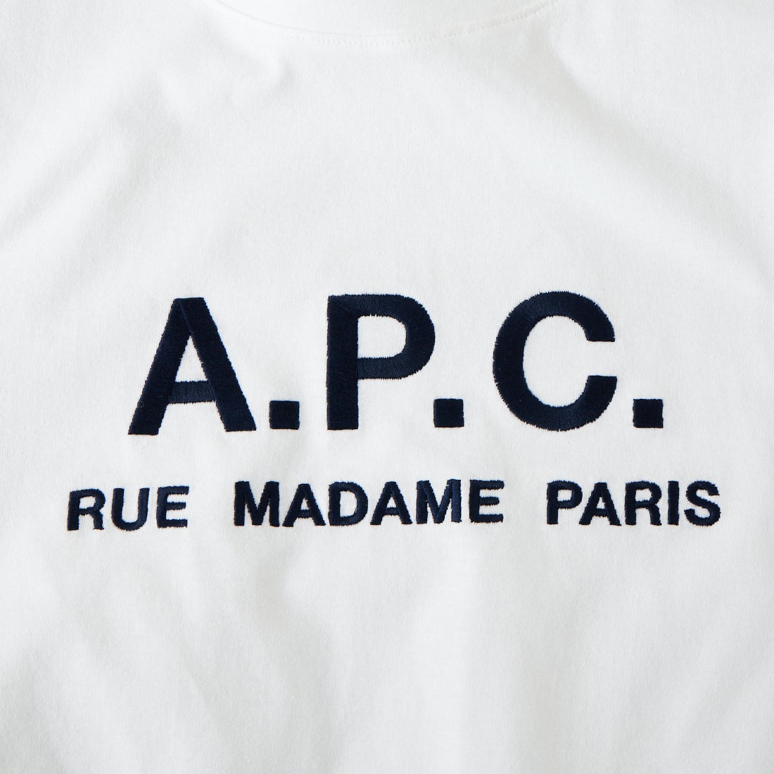 A.P.C. [アー・ペー・セー] APCロゴTシャツ [T-SHIRT-RUE-MADAME-H] 90 BLANC
