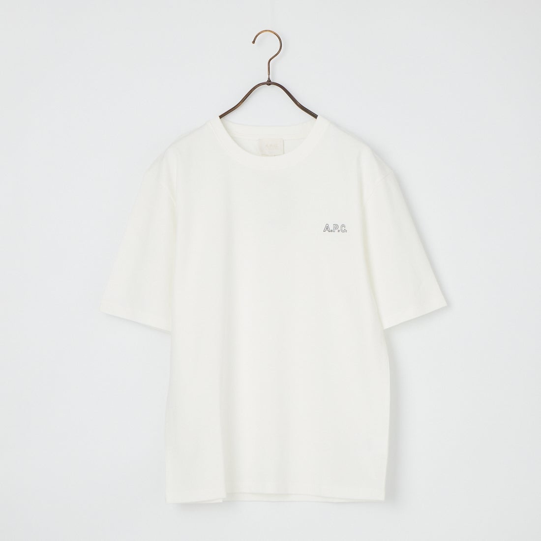 A.P.C Tシャツ【即購入/送料込み】 A.P.C. (アーペーセー) フロッキー ロゴ クルーネック 半袖 Tシャツ